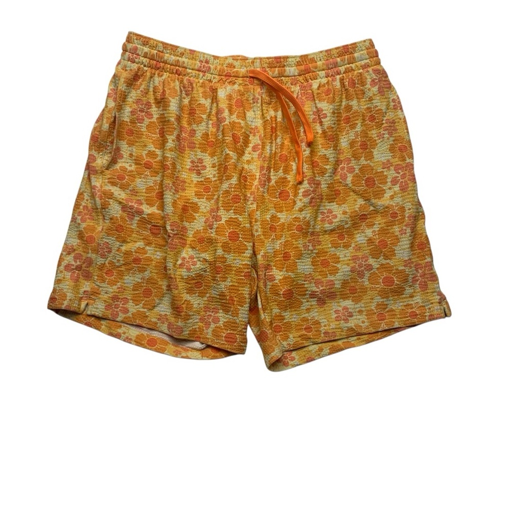 Blackbough size large swim shorts bathing suit retro floral Shorts